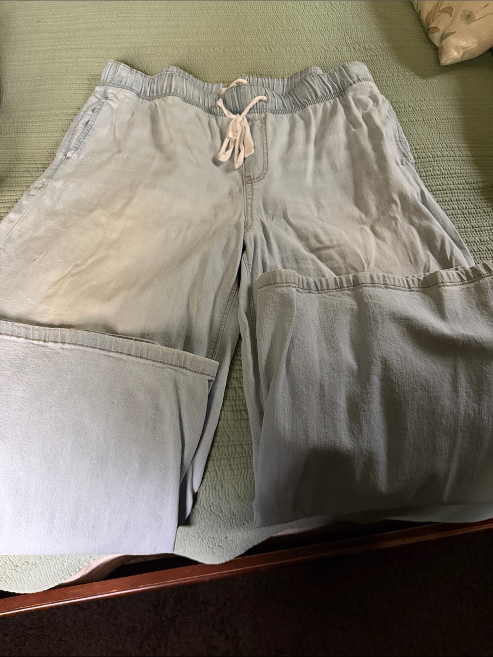 Women’s Light denim Drawstring Casual Pants